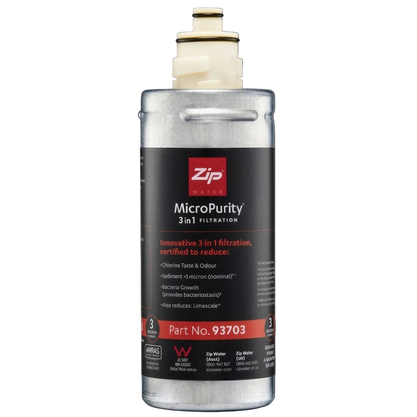 Zip 93703 MicroPurity 3 Micron Filter Size 1.5