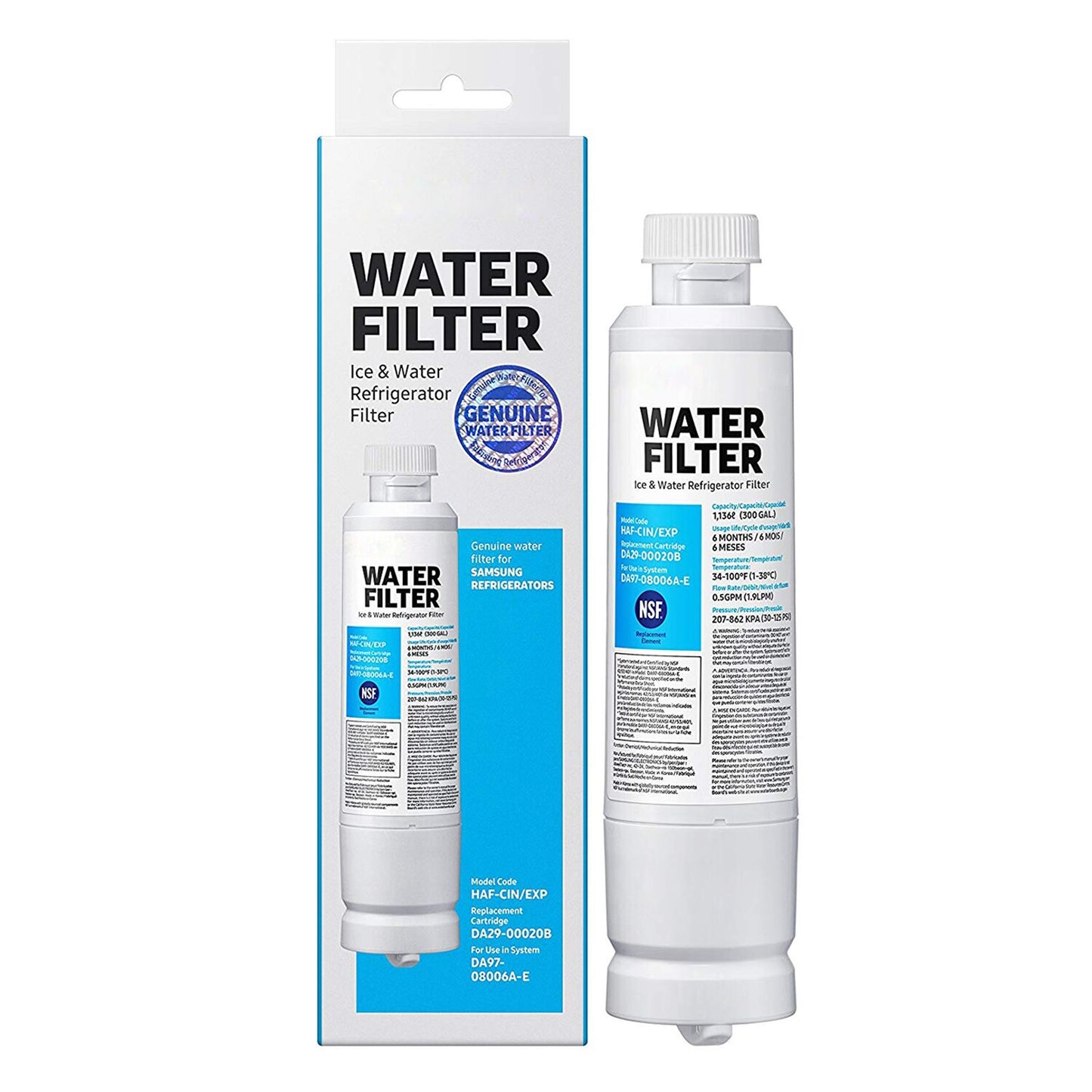Samsung DA29-00020B Water Filter HAF-CIN