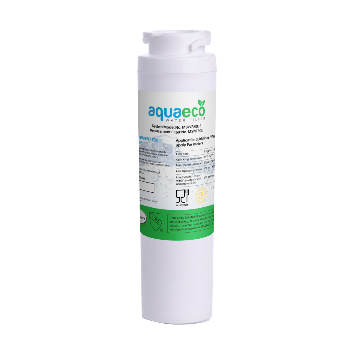AquaEco MSWFAQE Compatible GE Refrigerator Water Filter MSWF